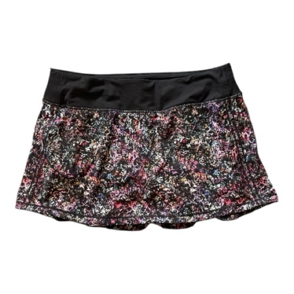 #082, Lululemon Pace Rival Mid-rise skirt floral spray multi, size 8